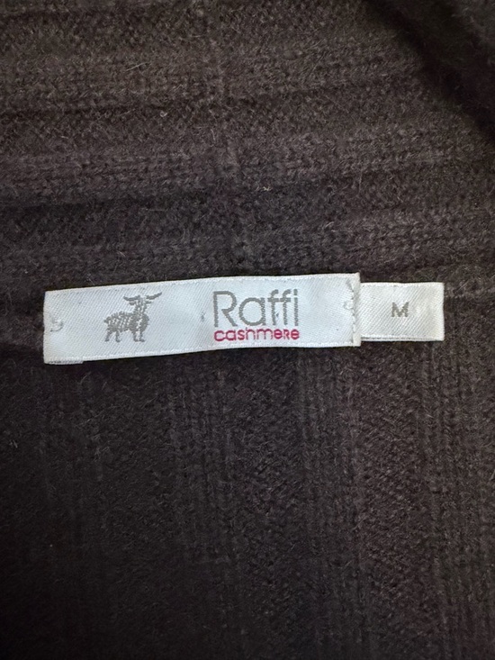 Raffi Cashmere Brown Cowlneck Sweater Dress - Picture 3 of 7